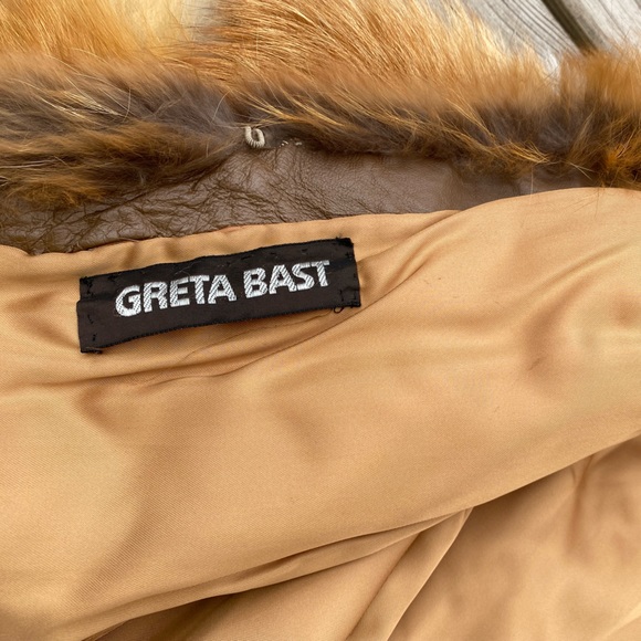 Genuine Natural Fox Fur Coat By Greta Bast | Measurements In Description - Picture 3 of 10